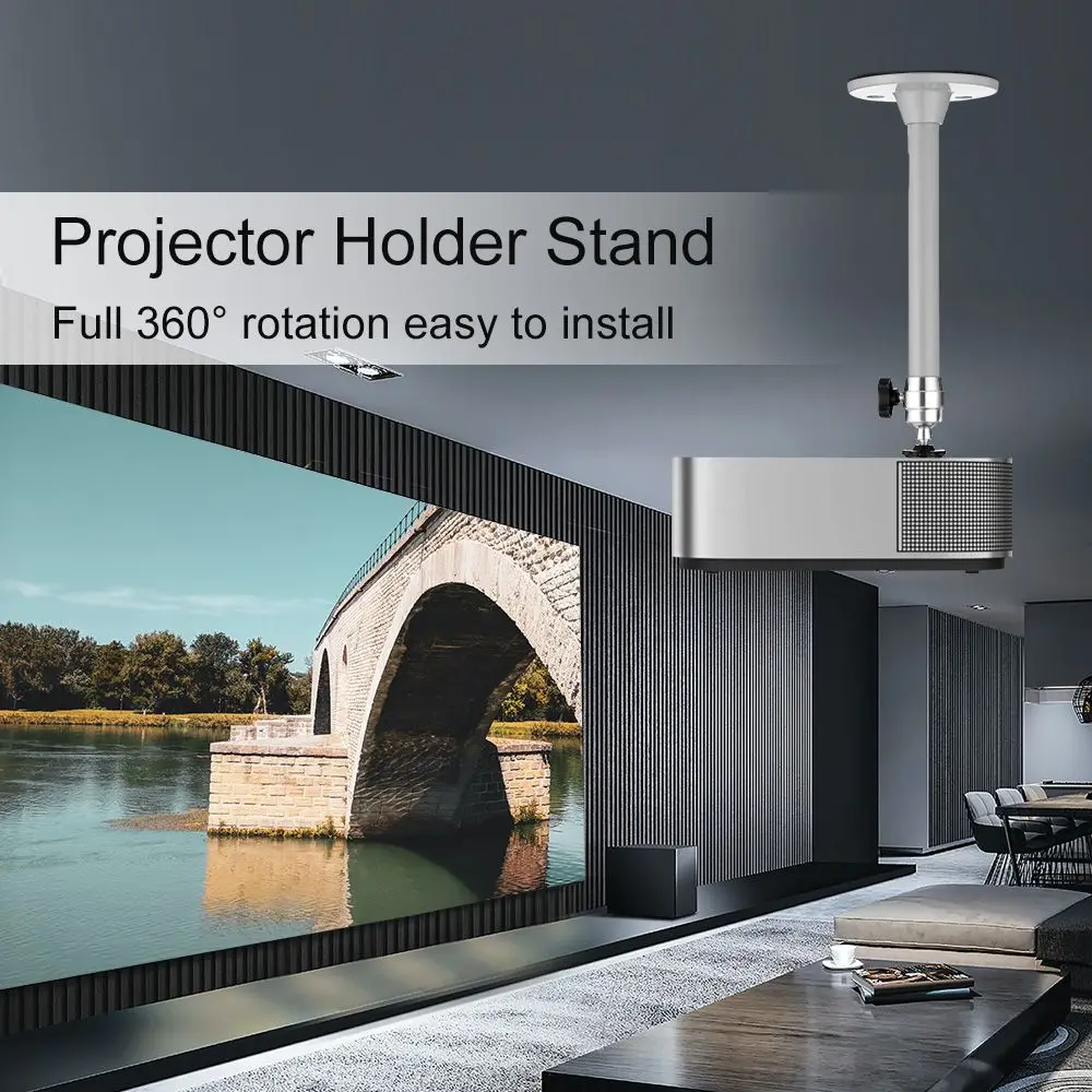 Universal Mini 360° Projector Brackets Camera Monopods Wall Ceiling Mount Projector Holder Stand