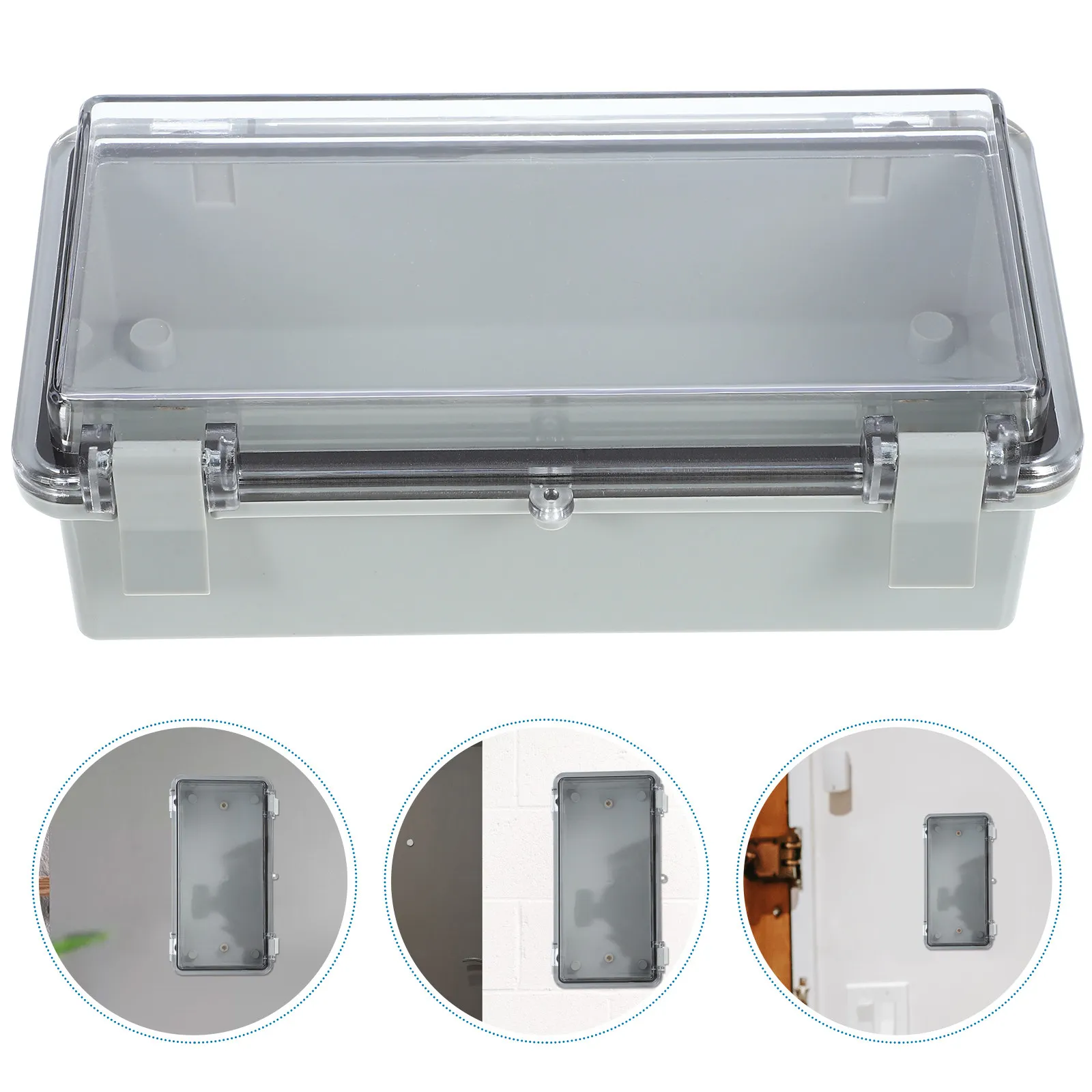 Outdoor Weatherproof Junction Box Plastic Electrical Project Box Compact Lightweight Rugged for Garden Street Light Wiring