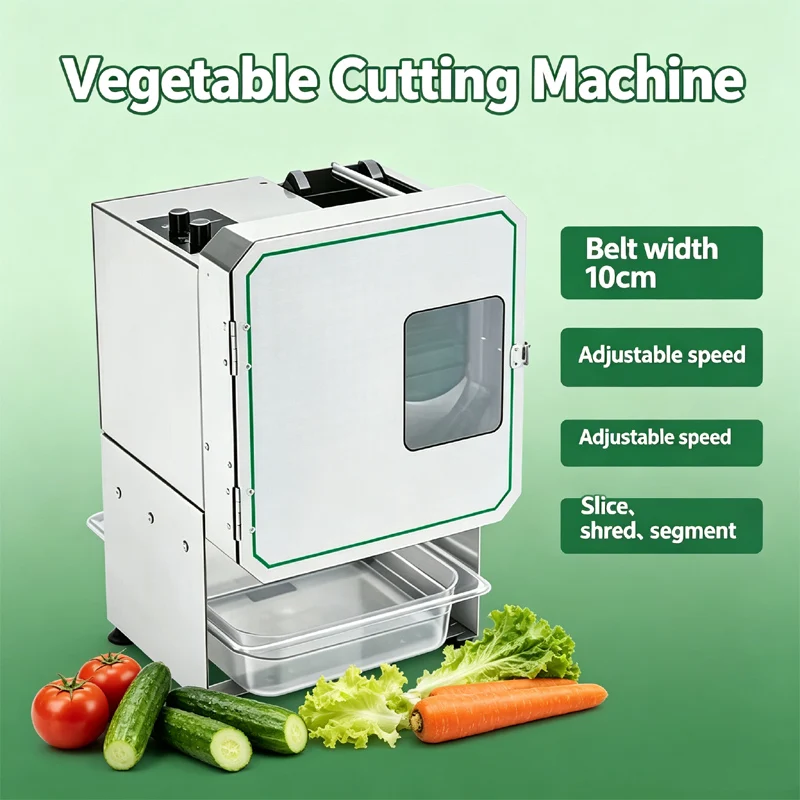 Commercial Small Desktop Multi-Function Vegetable Slicer Shredder Cutter For Garlic Scapes Celery Carrot