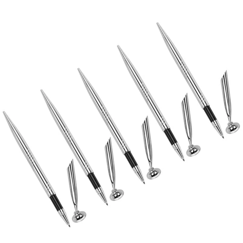 5 Pcs Ballpoint Pen with Base Reception Pen Pen Desktop Pen Counter Service Pen Office Supplies for Bank Hotel