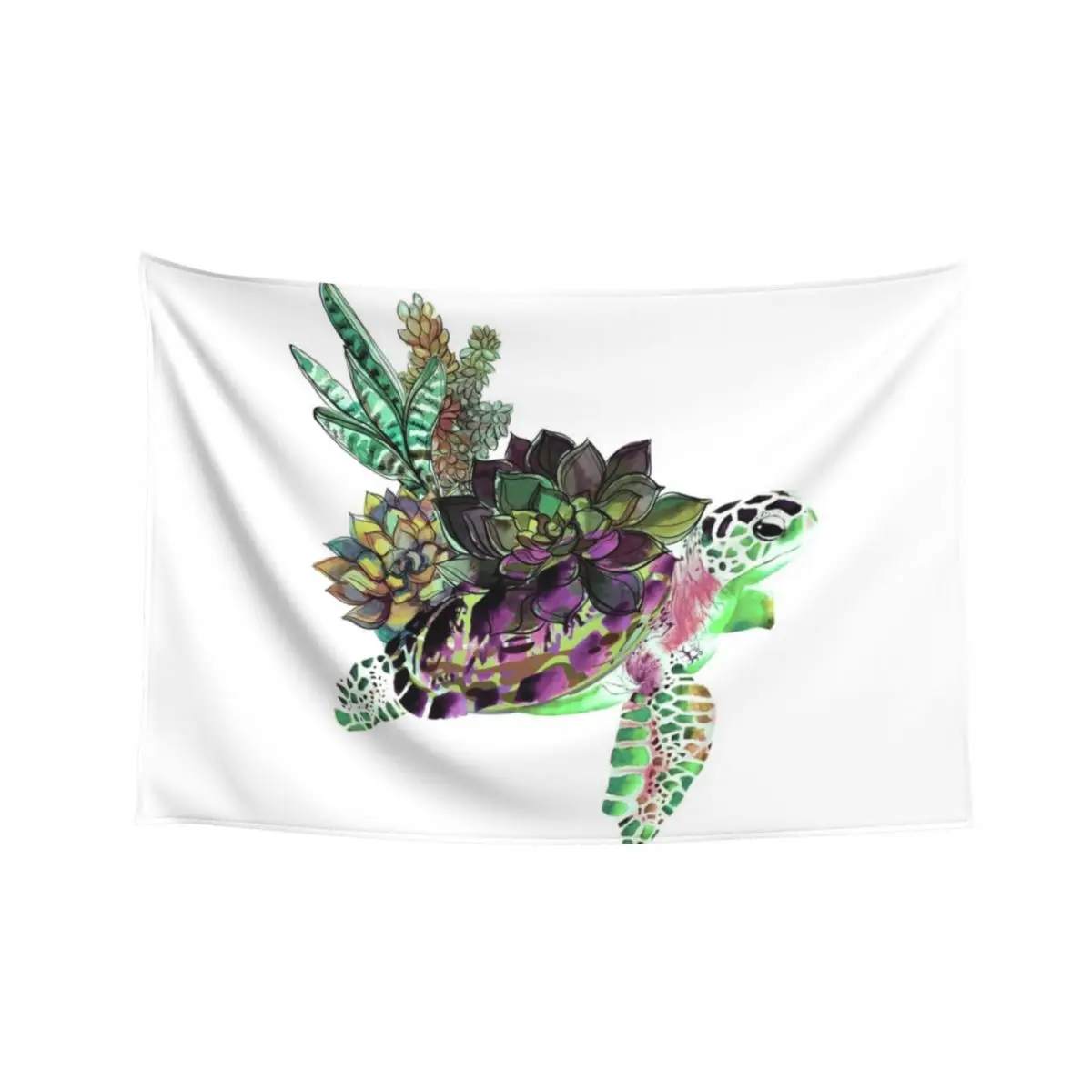 

Succulent Turtle Tapestry Home Decorating Kawaii Room Decor Bedroom Decorations House Decor Tapestry