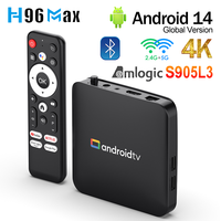 H96Max S905L3 Android 14 Smart TV Box 4K HD USB 2.0 2.4G&5G Dual WiFi Support Google Voice Assistant TVBox Set Top Box