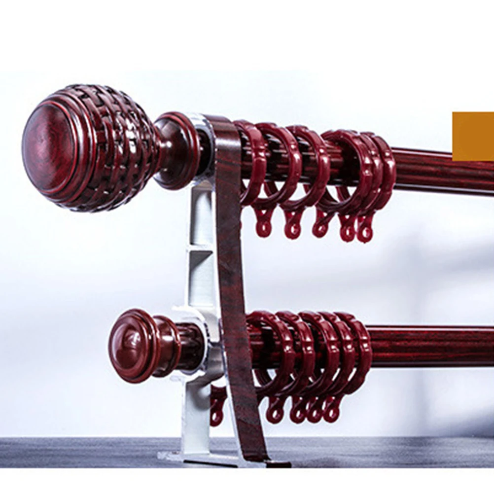 

2Pcs Curtain Rod Bracket Aluminum Alloy Type Bracket for Heavy Curtains Easy Installation Curtain Rails