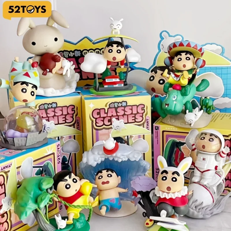 

52 игрушки карандаш Шин-Чан слепая коробка классическая аниме модель загадочная коллекция игрушек настольные украшения модный подарок на День святого Валентина