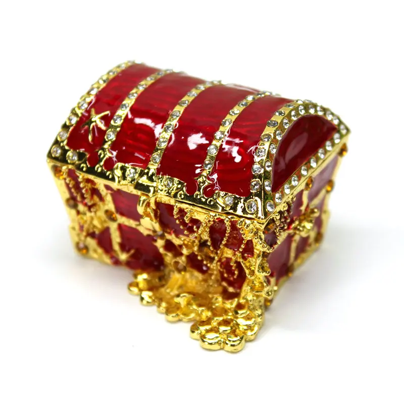 SHINNYGIFTS Handmade Enamel Trinket Box Necklace Ring Jewelry Box Collective Box