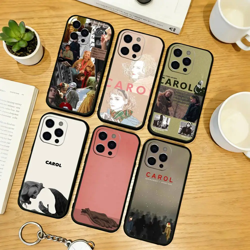 

The film Carol Phone Case For iPhone 17,16,15,14,13,12,11 Plus,Pro Max,XS,Soft Silicone Black Cover