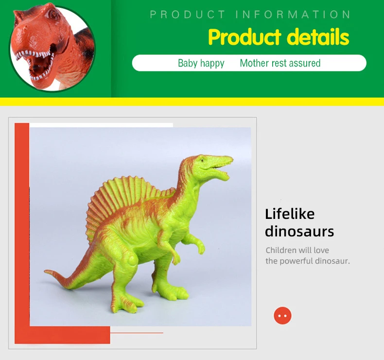 16Pcs Set Dinosaurs Toy Learning Educational Toys for Children Dinosaur World Model Set Plastic Random Style Toys for Kids Boys