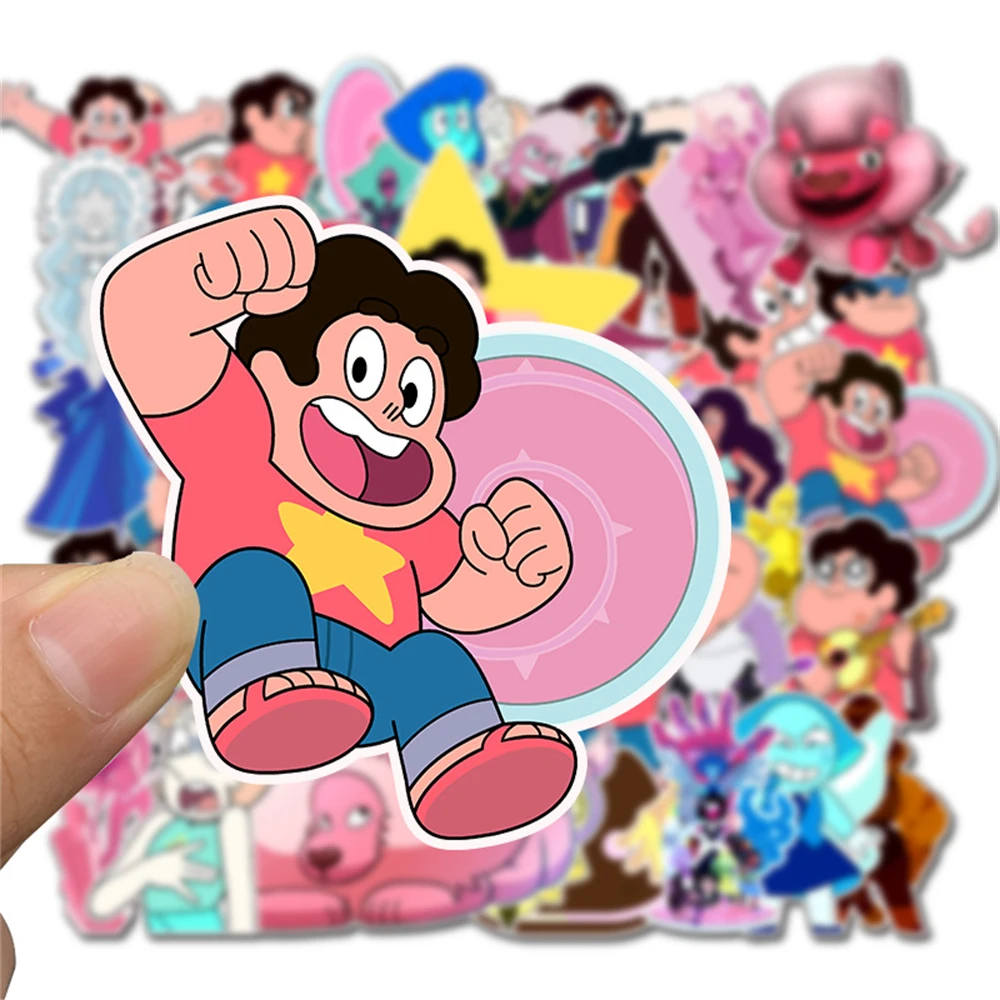50Pcs Cartoon Steven Universe Stickers DIY Motorcycle Travel Luggage Guitar Skateboard Decals Sticker for Kid Toys Gift