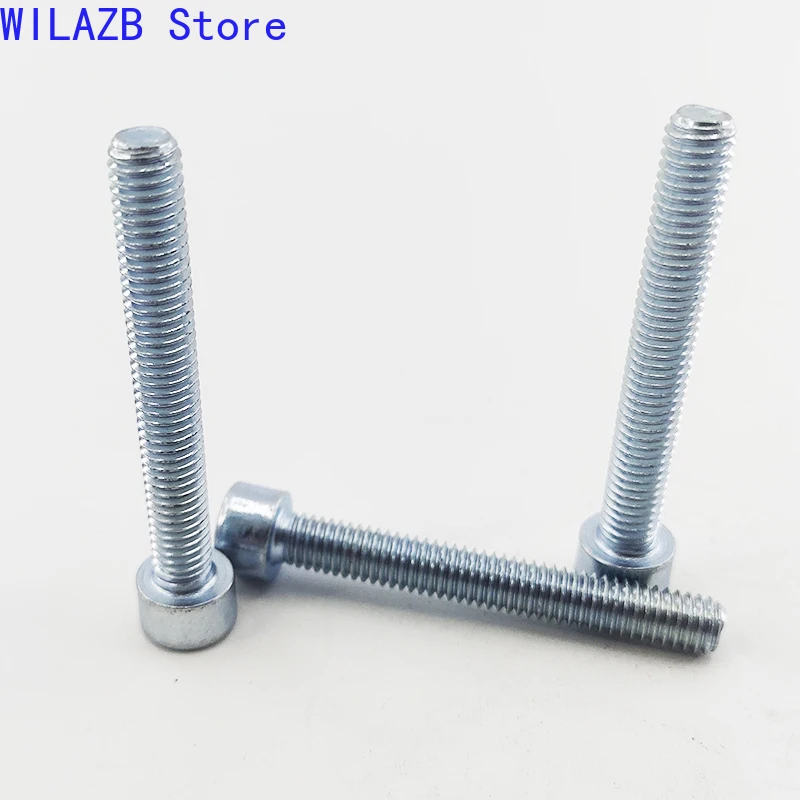 

1/2/5/10pcs M4 M5 M6 M8 M10 M12 GB70 Galvanize Plating 8.8 Grade Allen Hexagon Hex Socket Cap Head Screw Bolt M4 Screw