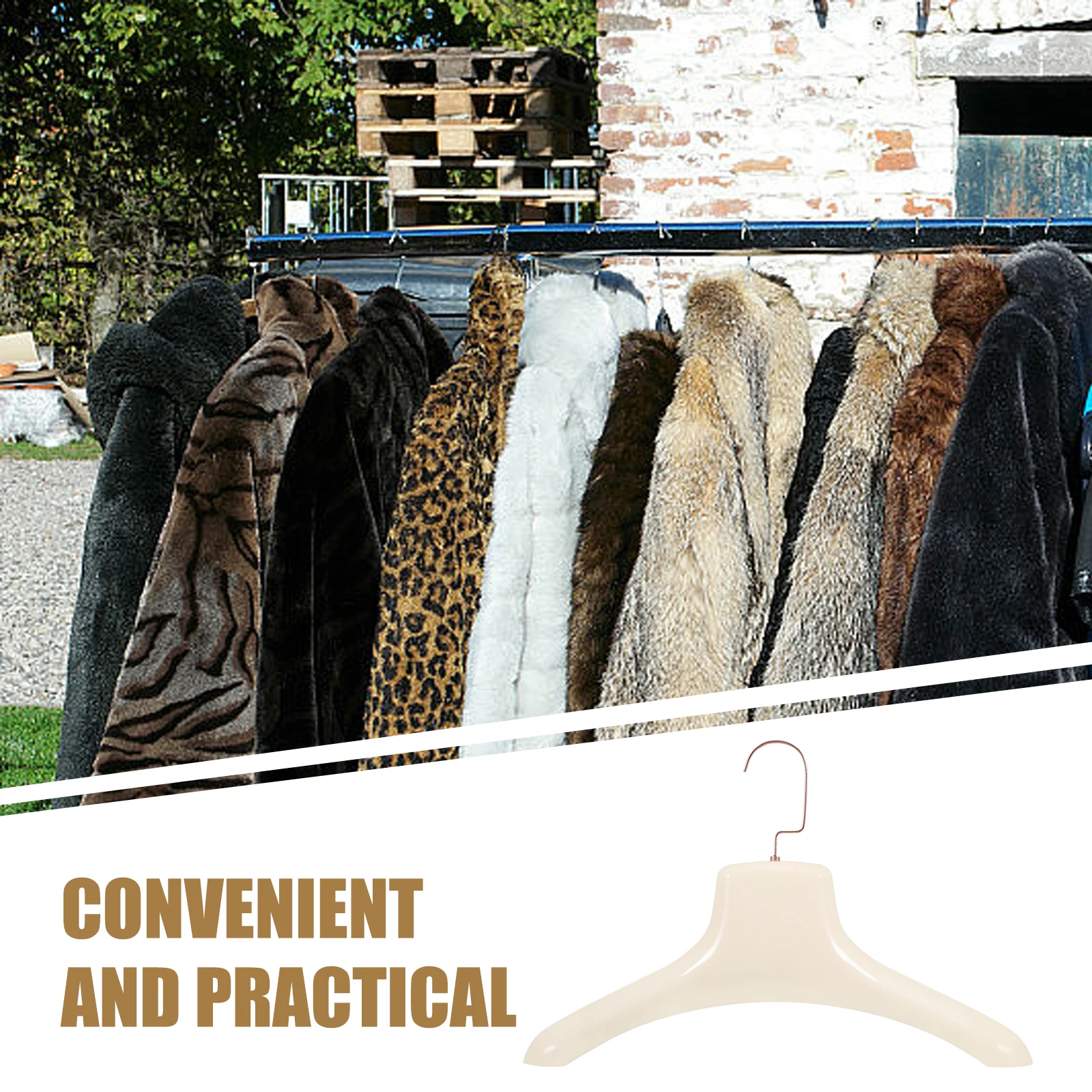 

Wide Shoulder Hanger Heavy Duty Plastic Clothes Hanger Non-Slip For Coat Suit Skirt Pants Home Wardrobe Organizer