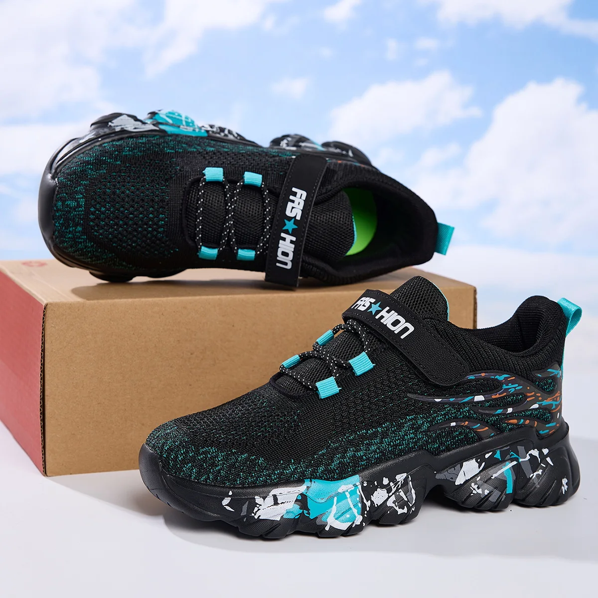 

Осенние детские модные спортивные кроссовки высокого качества для улицы, повседневные кроссовки из полиуретана для мальчиков и девочек, детские повседневные кеды