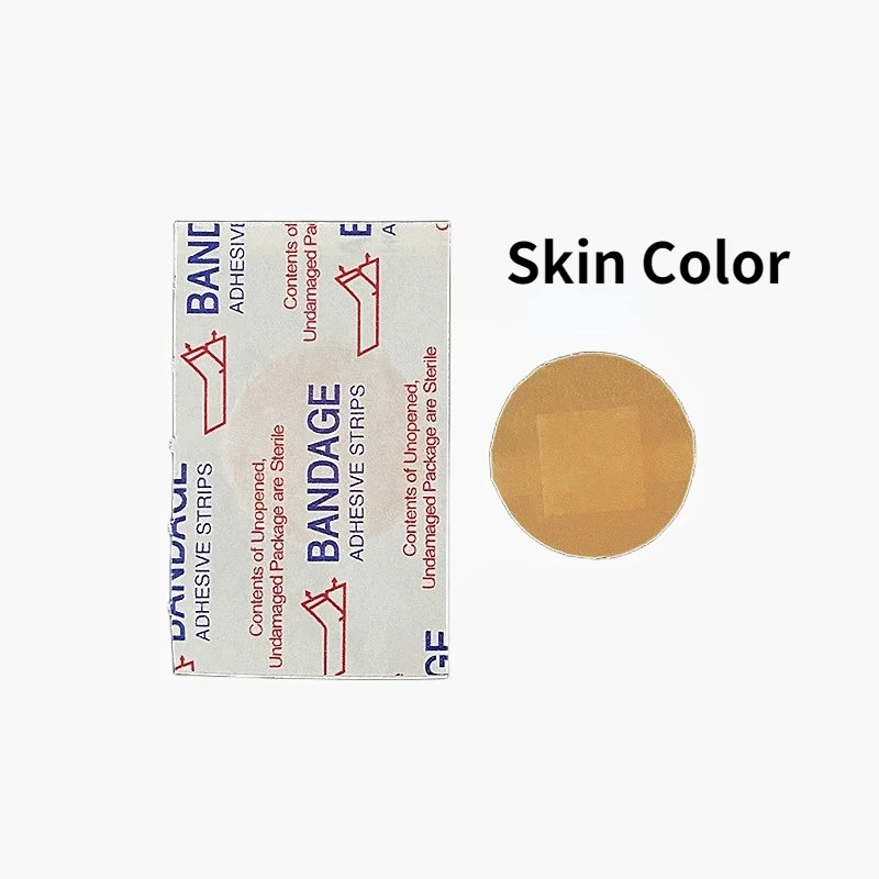 50pcs/set Transparent PU Round Band Aid PE Skin Color Circle Wound Plaster Hemostasis Patches  Dressing Bandages Strips