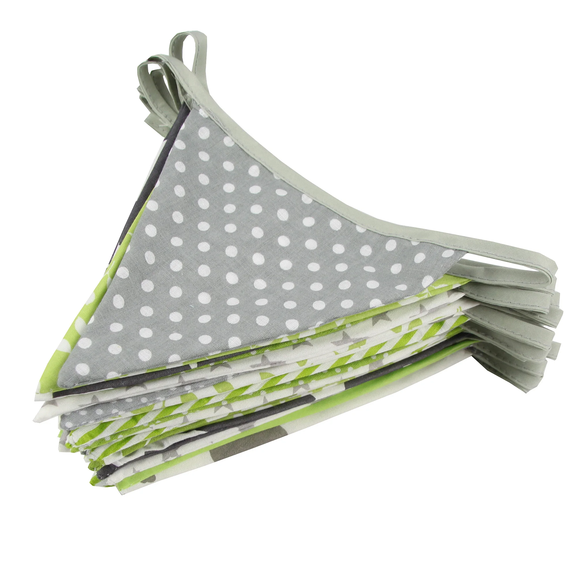 Neue 10 mt 36 fahnen Weiß Baumwolle Spitze Stoff Bunting Flags Hochzeit Party Dekoration Banner Hause Braut Dusche Bunting Garland – Detail 35