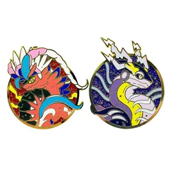 Anime Pokemon Koraidon Miraidon Enamel Pins Cute Backpack Brooches Badges Pins Decor Collection Kids Gift Fashion Jewelry