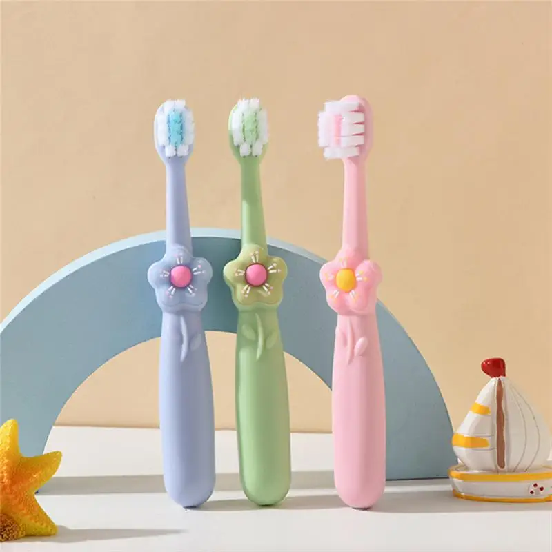 Ideal For Kids 3-12 Years Old Easy-to-use Oral Care Gentle On Gums Children's Daily Toothbrush Easy Grip Home Use Durable