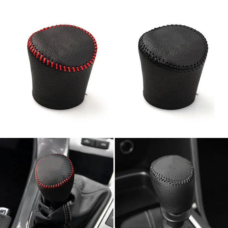 Manual Shift Lever Car Styling Center Console Gear Shift Knob Head Microfiber Leather Cover Trim For Chevrolet Cruze 2009-2015
