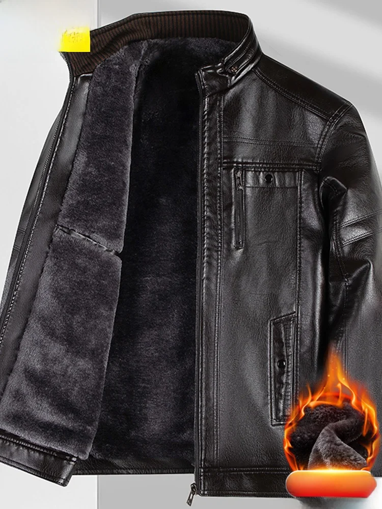 

Высококачественная мужская куртка из натуральной кожи с подкладкой из овчины, осенне-зимняя новинка, бренд TUCANO, деловой повседневный стиль