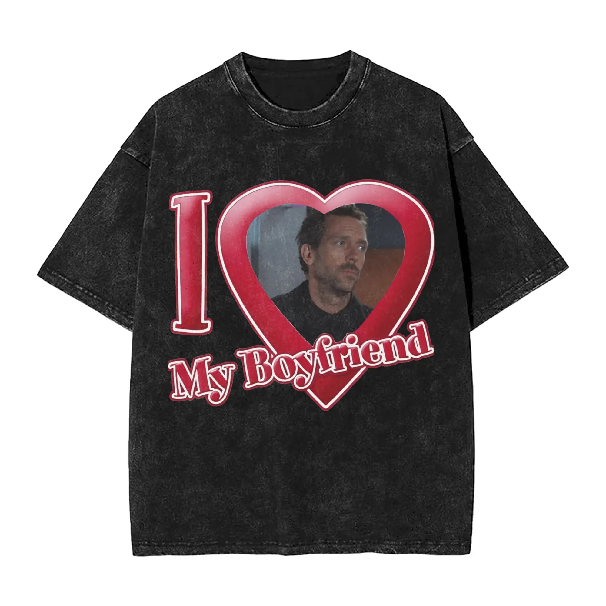 Cool Funny T-Shirt Men Round Neck Cotton Washed T Shirt Dr Gregory House Short Sleeve Tee Shirt Unique Tops
