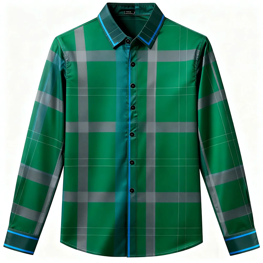 남성용 하와이안 셔츠 캐주얼 아웃도어 긴팔 새해 선물 부드럽고 편안한 소재 신상 남성 크리스마스 드레스 셔츠