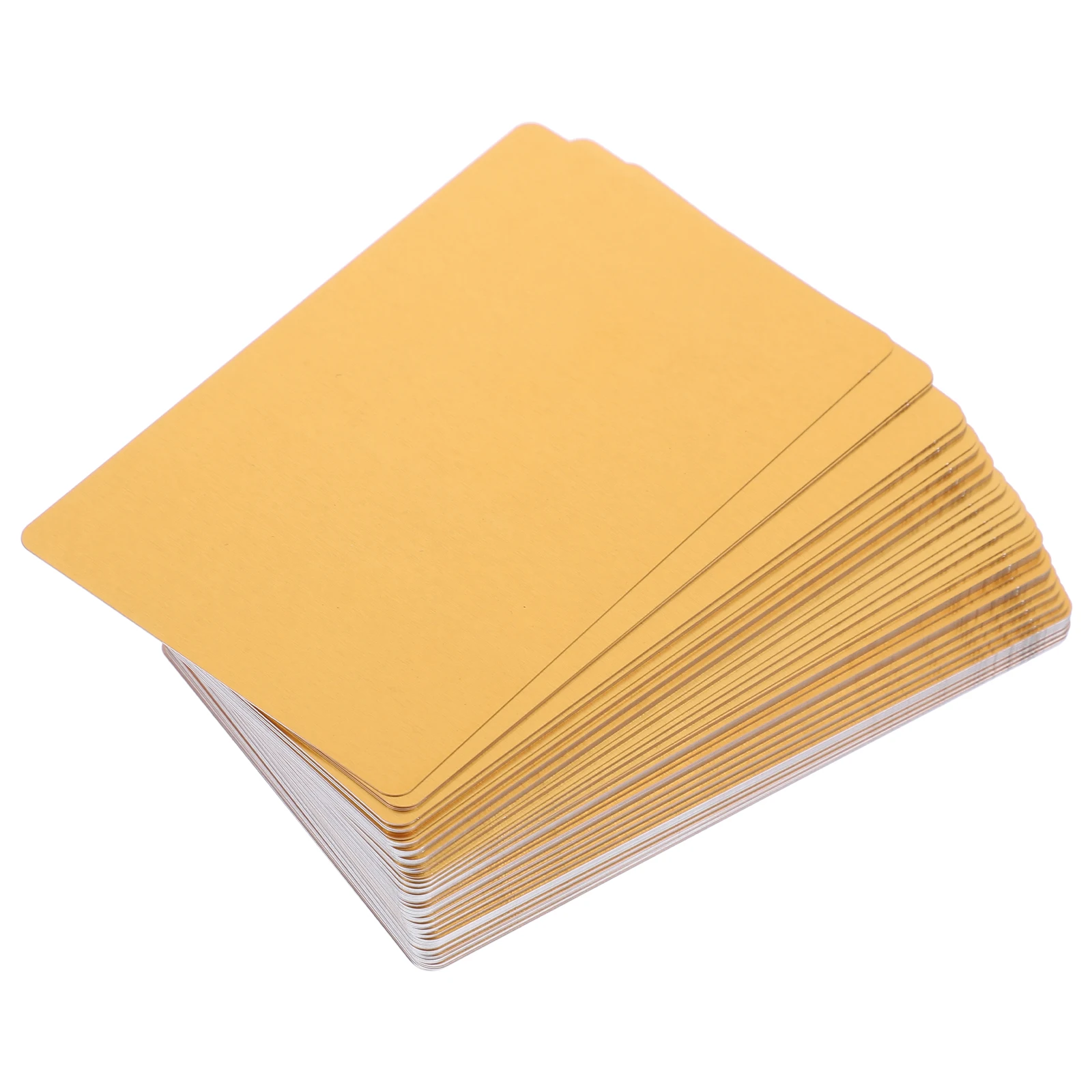 

100 Pcs Metal Business Cards 0 21mm Thick Aluminum Blank Sublimation Print 3 4x2 1x0 009in Pearl White Name Cards