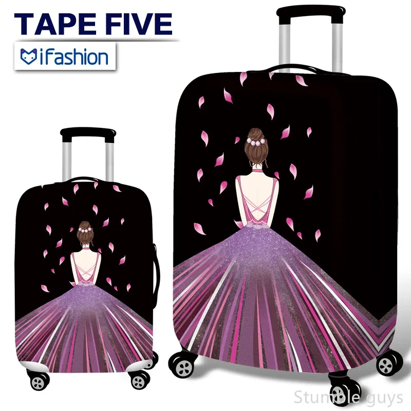 

Прочный эластичный пылезащитный чехол для багажа, защитный, устойчивый к царапинам, моющийся, подходит для чемоданов 18-32 дюймов, полезен для авиаперелетов.