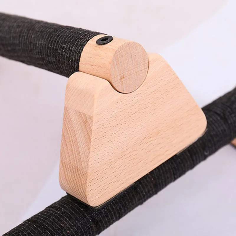 زوج واحد من قضيب الضغط الخشبي، لقضبان التمارين المنزلية، معدات تمرين الضغط على اليدين للرجال والنساء #3