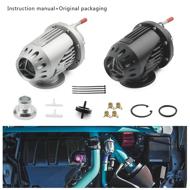 JDM Uniwersalny aluminiowy zawór wydmuchowy SQV4 SSQV4 Bov Turbo Bov z kołnierzem adaptera z oryginalnym pudełkiem i instrukcją