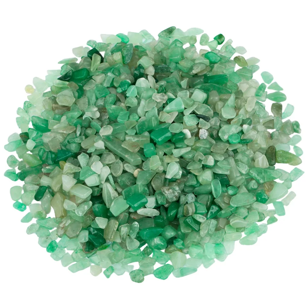 460g Natural Green Aventurine Crystal Quartz Beads Crushed Polishing Irregular Stones Jewelry Accessory For Making Decoration