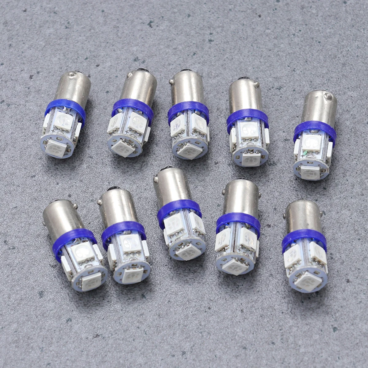 

10pcs 5 Smd Led Reading Light 5050 Ba9S Blue Car Bulb For Interior Exterior Map Dome Cargo License Plate Lights Energy Saving