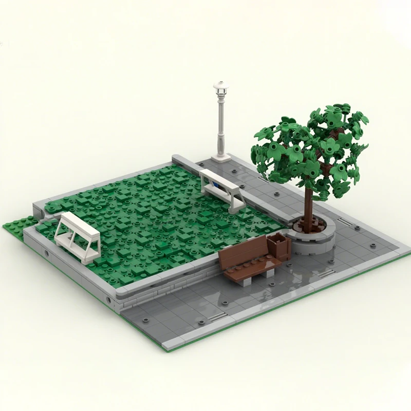 

1090 шт. MOC газонные игры модульные DIY здания строительный блок Рождественский подарок логическое мышление семейные развлечения вдохновляет творчество