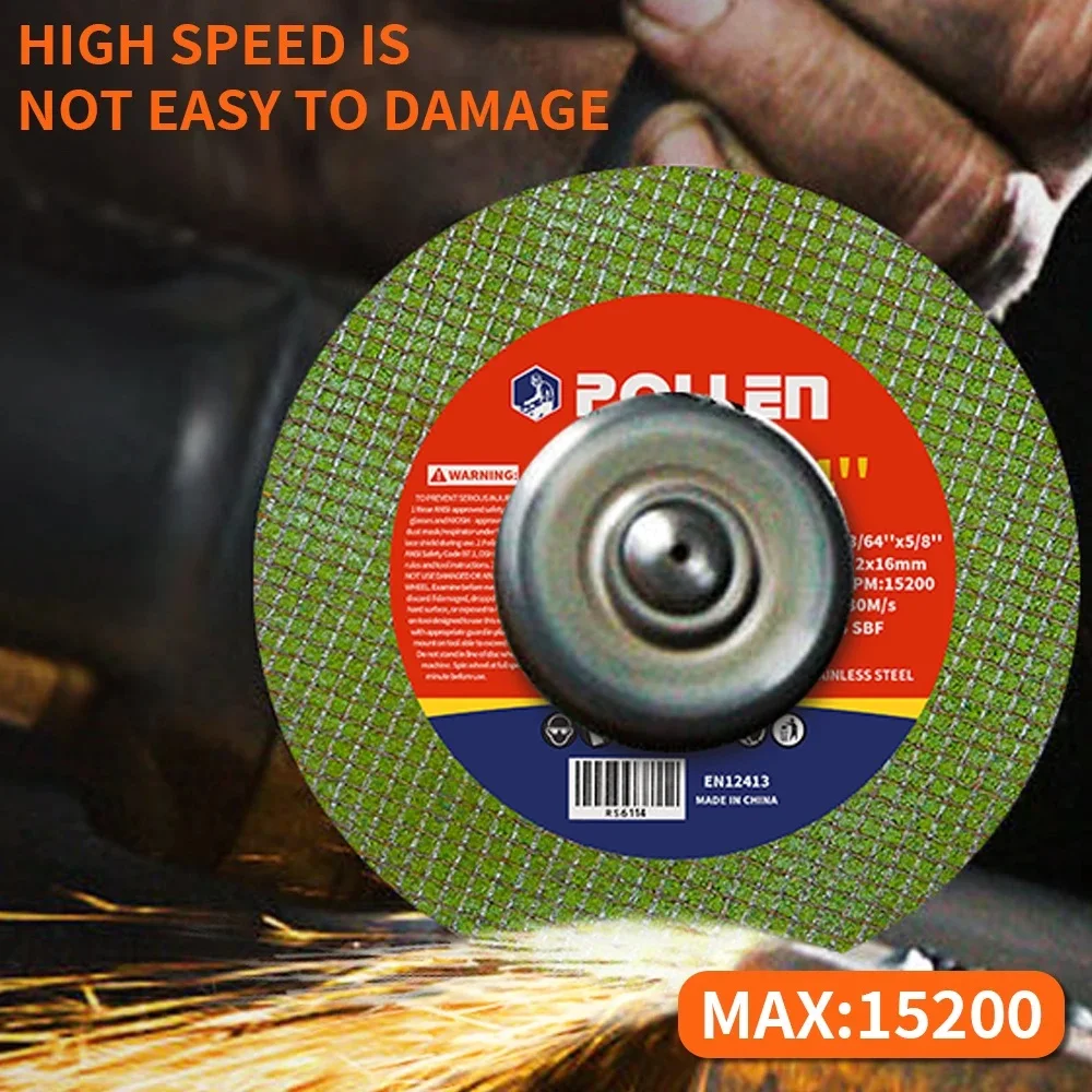 105mm Metal Cutting Discs For Angle Grinder 4 Inch Grinding Wheel Stainless Steel Cut Off Wheels Blade Wheel Resin Double Mesh