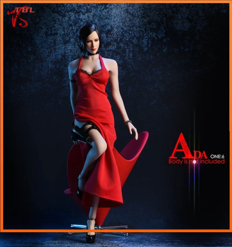 1/6 Scale Sexy Ada Wong Dress Split Skirt Clothing Accessories for 12