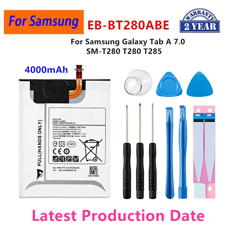 

Brand New Tablet EB-BT280ABE 4000mAh Battery For Samsung Galaxy Tab A 7.0 SM-T280 T280 T285 Tablet Battery