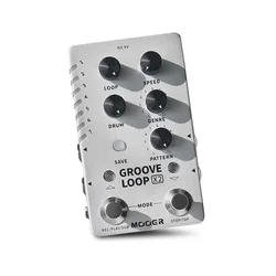 MOOER Groove Loop X2 Guitar Pedal Effects Stereo Drum Machine Loop Monoblock Effects 121 Drum Rhythms 10-minute Stereo Recording