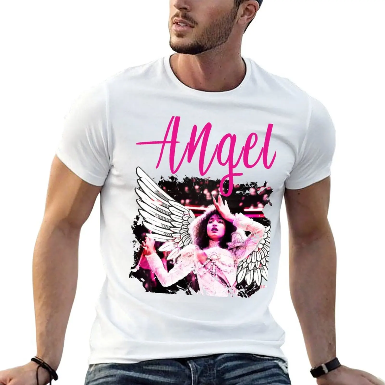 Pose - Angel T-Shirt graphic t shirts for man t shirts for man pack white t shirt man cotton T-shirt