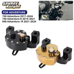 Amortiguador de dirección CNC para motocicleta, soporte de montaje de amortiguación para ADV Adventure 790ADV Adventure 890R, 790