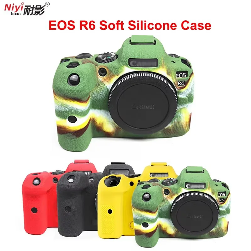 EOS R6 R5 R RP Silicone Case Bag Body Cover Protector Frame Skin for Canon EOS R6 EOSR6 EOSR EOSRP EOSR EOSR5 EOS R7 Camera