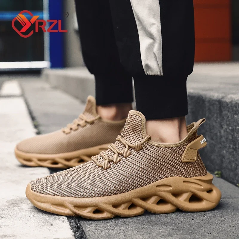 YRZL scarpe sportive Casual scarpe da passeggio all'aperto traspiranti Sneakers leggere per uomo comode calzature da allenamento atletiche