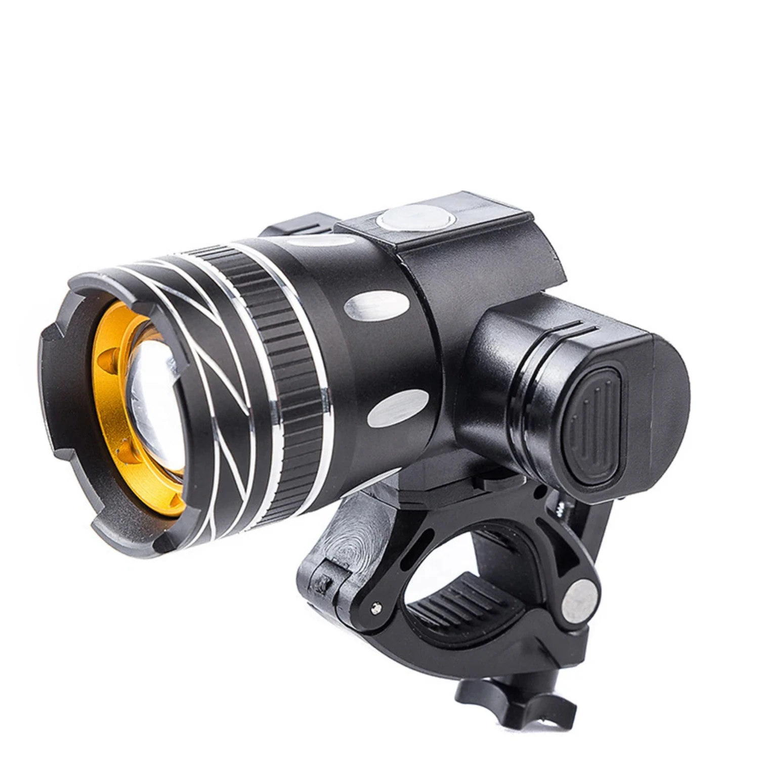 

Bike Light Front Bicycle Headlight USB Rechargeable Flashlight Zoomable w 3 Light Modes 22-28mm Diameter Handlebar Road Bike