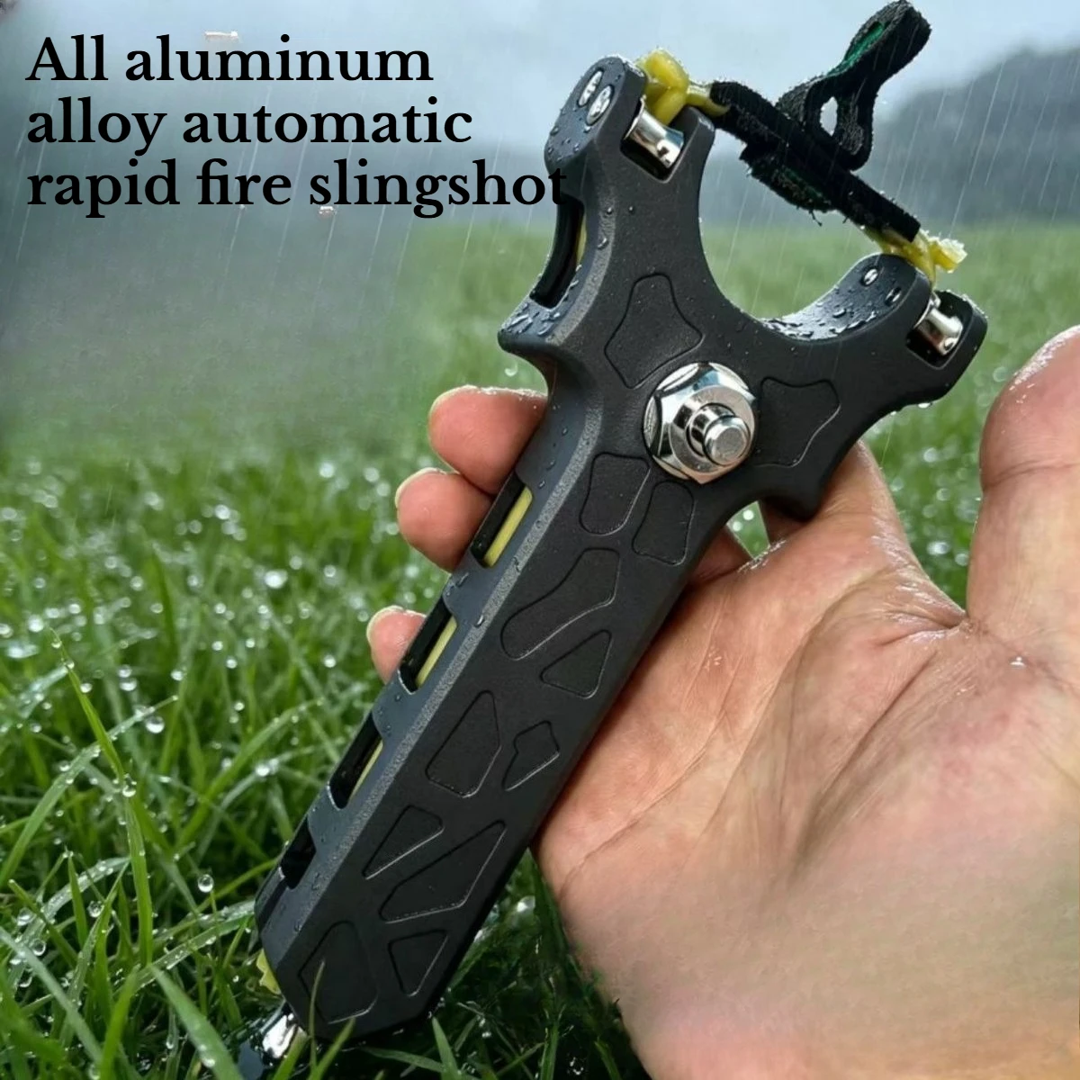 CNC Aluminum Alloy Automatic Rapid Fire Slingshot Outdoor Portable High-power Tool Parts