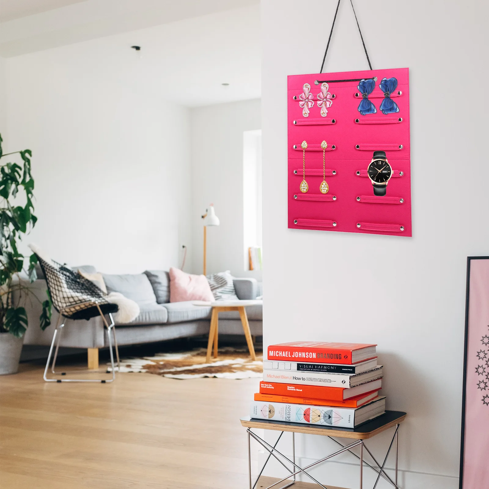 

Headband Butterfly Bow Storage Pouch Premium Felt Wall Pendant Hanging Organizer For Girls Hairbands Hair Ornaments