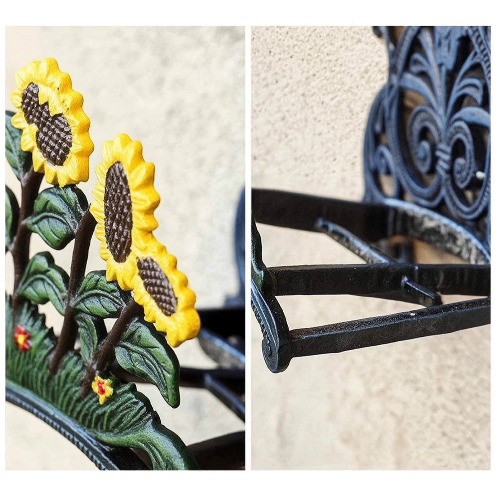 Decorative Hose Rack Cast-Iron Style Decorative Hose Holder Heavy-Duty Sturdy for Gardeners, Yard, Patio