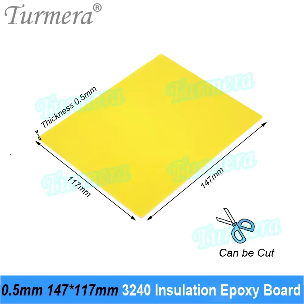 Turmera 3240 Insulation Epoxy Plate 0.5mm Thickness 147*117mm for 3.2V 50Ah 40Ah 60Ah 280Ah 12.8V Lifepo4 Batteries Pack Diy Use