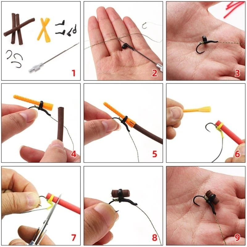 

5Pcs Cylinder Float Making Fly Tying Rigs Portable Fishing Foam Outdoor Fishing Accessories Enduring