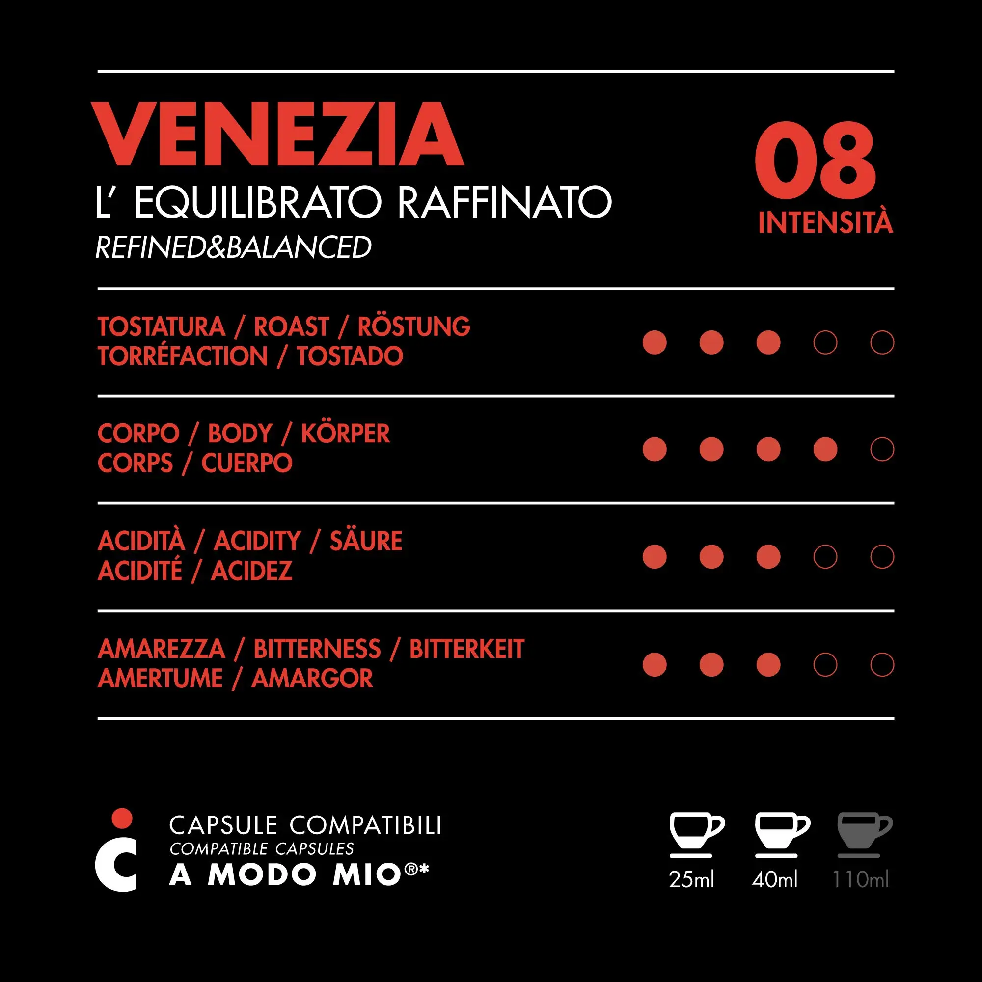 Immagine 3: 120 Capsule Caffè Venezia - Intensità 8 - Il Caffè Italiano -  Capsule Compatibili A Modo Mio®