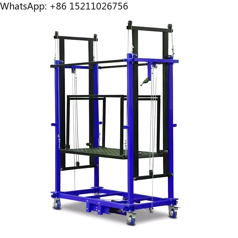 Multifunctional 12m Foldable Electric Scaffolding Lift Platform Steel Core Motor Heavy Duty 500kg Capacity Multiple Hotels