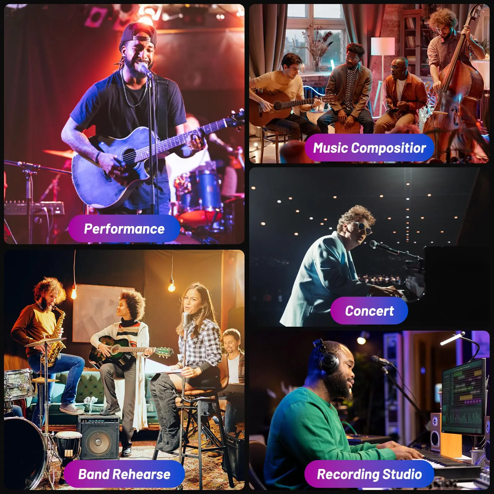 لوحة مفاتيح M-VAVE SMK-37 PRO MIDI مع وسادات RGB و8 مقابض وبلوتوث لاسلكية | مفاتيح حساسة للسرعة، محرك سينث/إنتاج الموسيقى #4