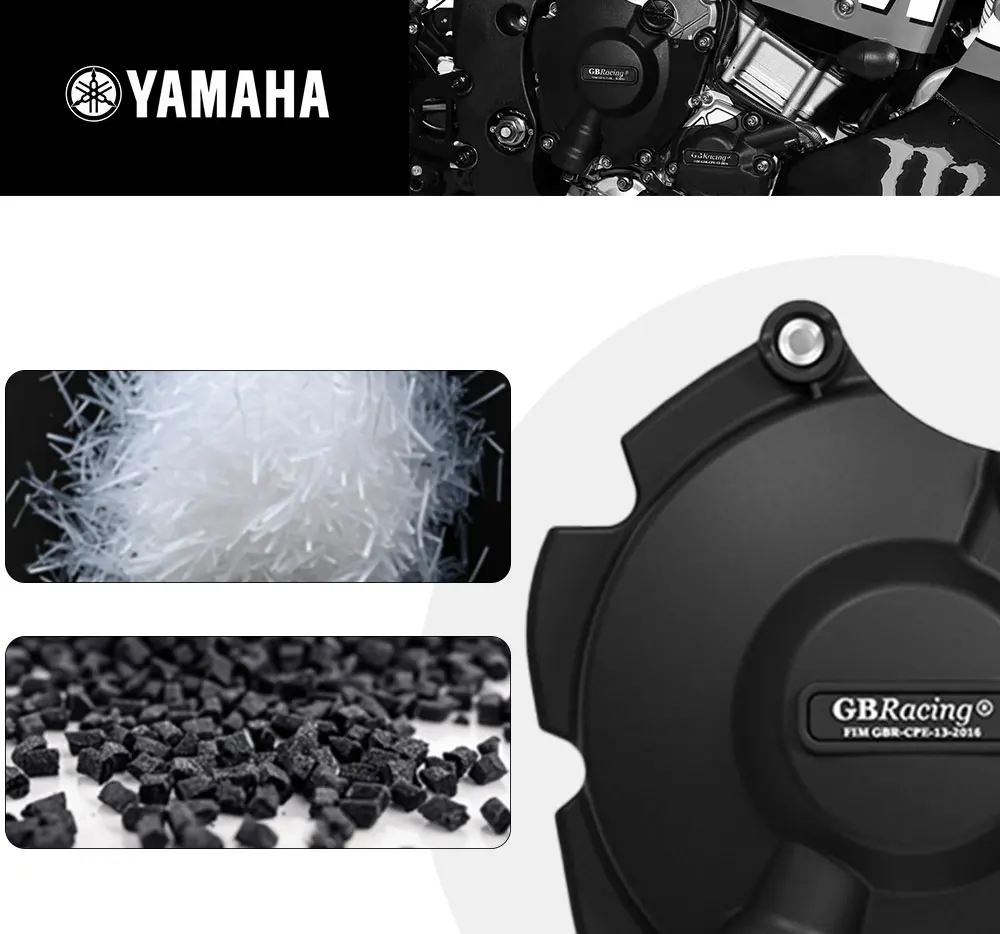 ชุดฝาครอบเครื่องยนต์ GBRacing สำหรับ YAMAHA MT-10 ปี 2015-2025 ฝาครอบเพลาข้อเหวี่ยง ฝาครอบคลัตช์ ฝาครอบไดชาร์จ อุปกรณ์ตกแต่งรถจักรยานยนต์