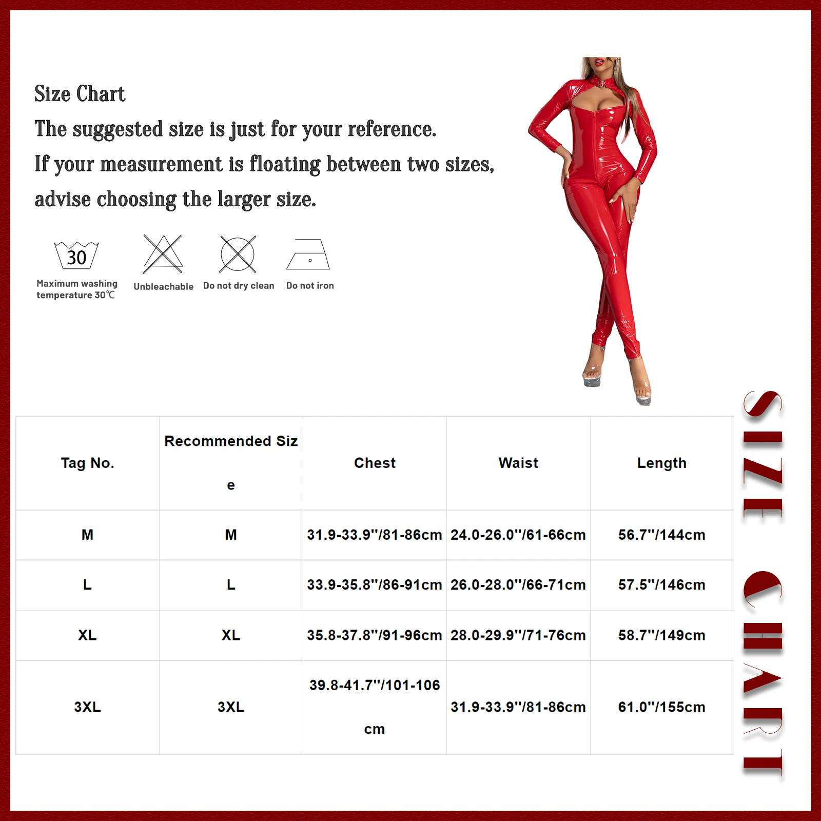 Women's Patent Leather Cosplay Costume Long Sleeve Cut Out Sexy Catsuit Zipper Crotch Bodysuit Nightclub Rave Party Dance Outfit