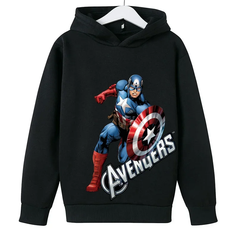 Marvel- Avengers Hulk Boys Girls Clothes felpe con cappuccio Super Hero Print autunno primavera abbigliamento per bambini maglioni per bambini di